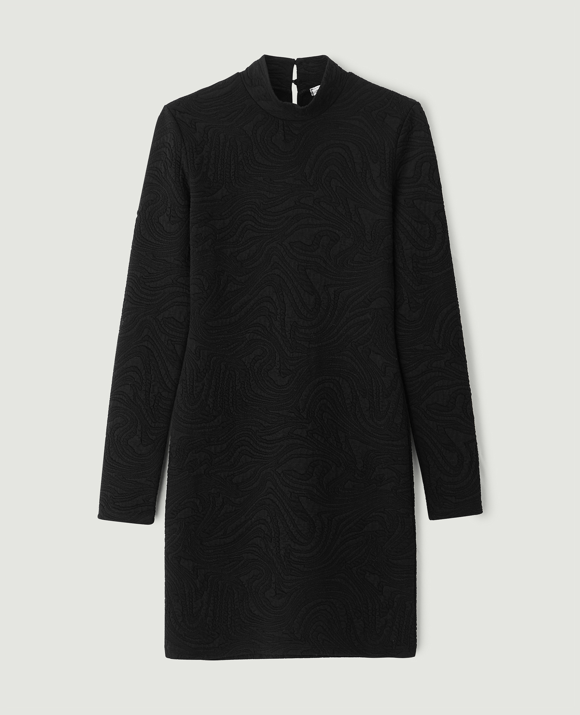 Robe courte matière jacquard noir - Pimkie