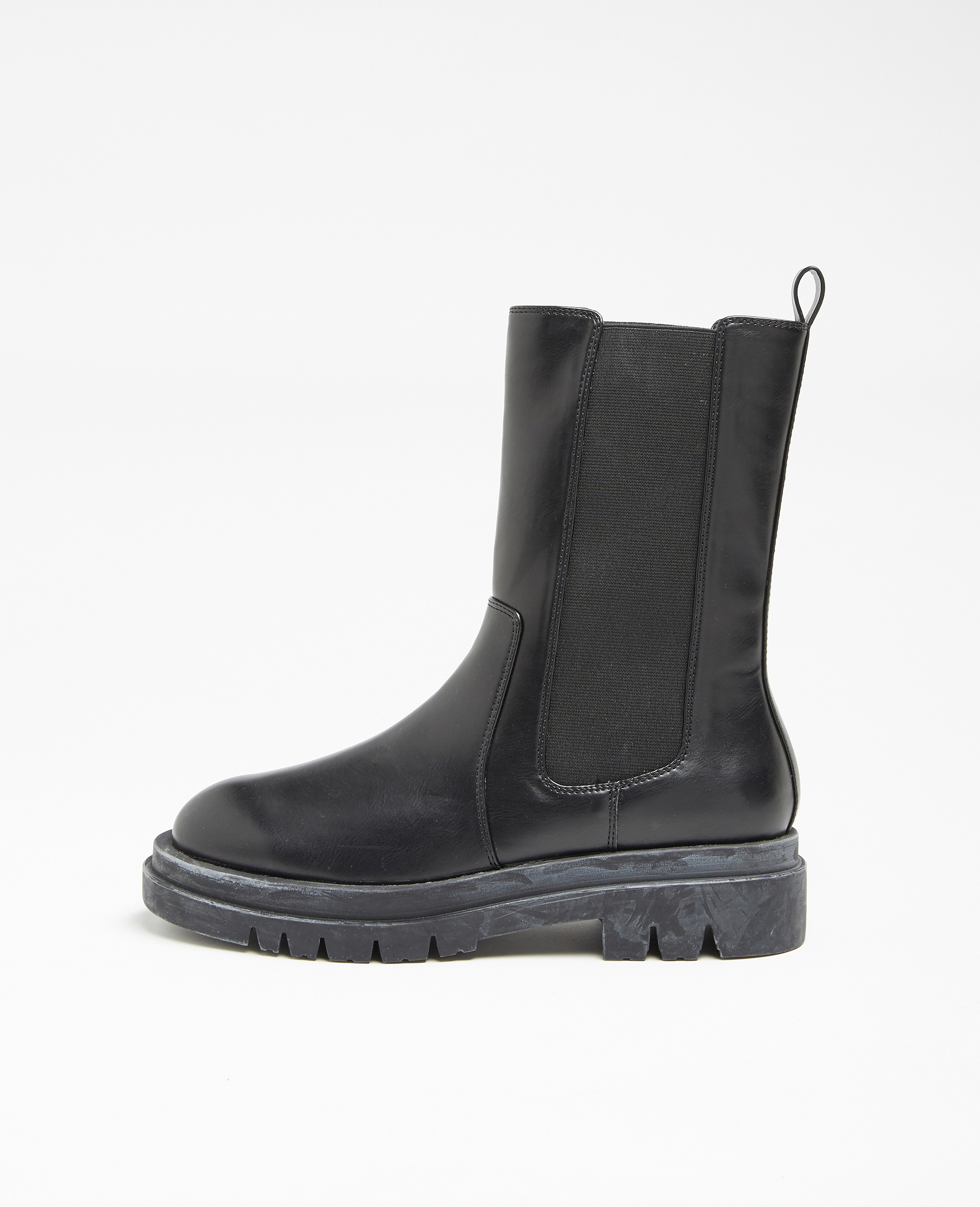 Boots faux cuir noir - Pimkie