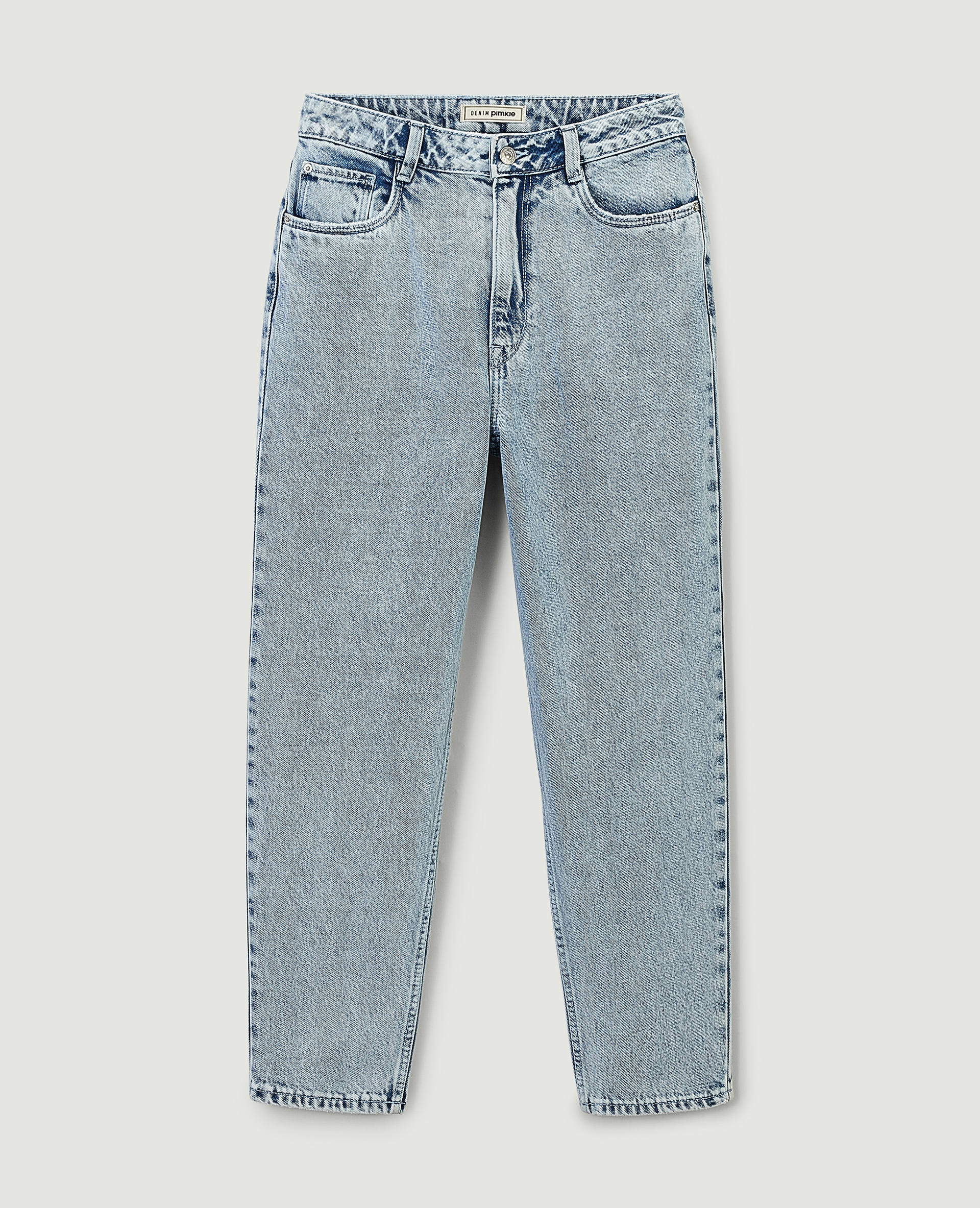 Jean mom taille haute bleu clair - Pimkie
