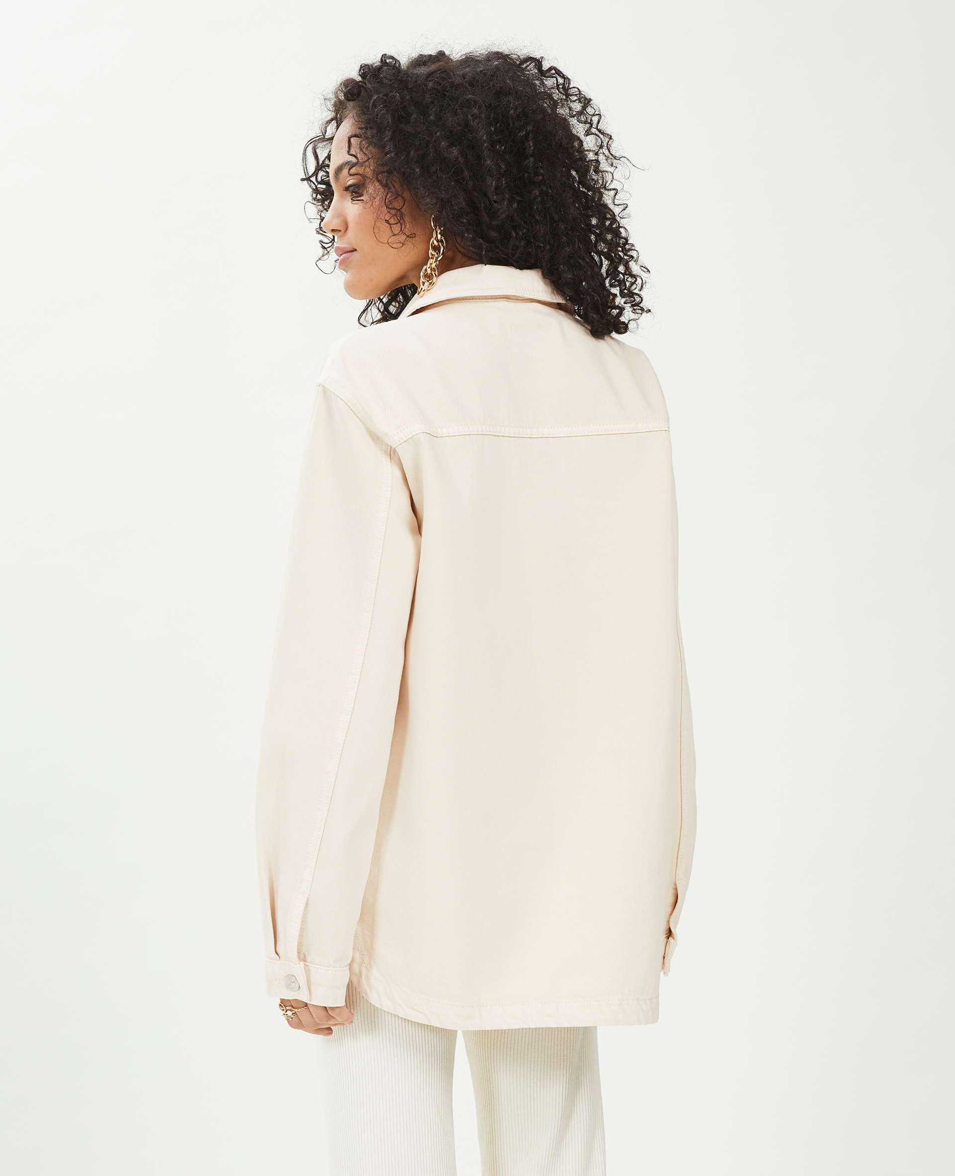 Surchemise en coton épais blanc - Pimkie
