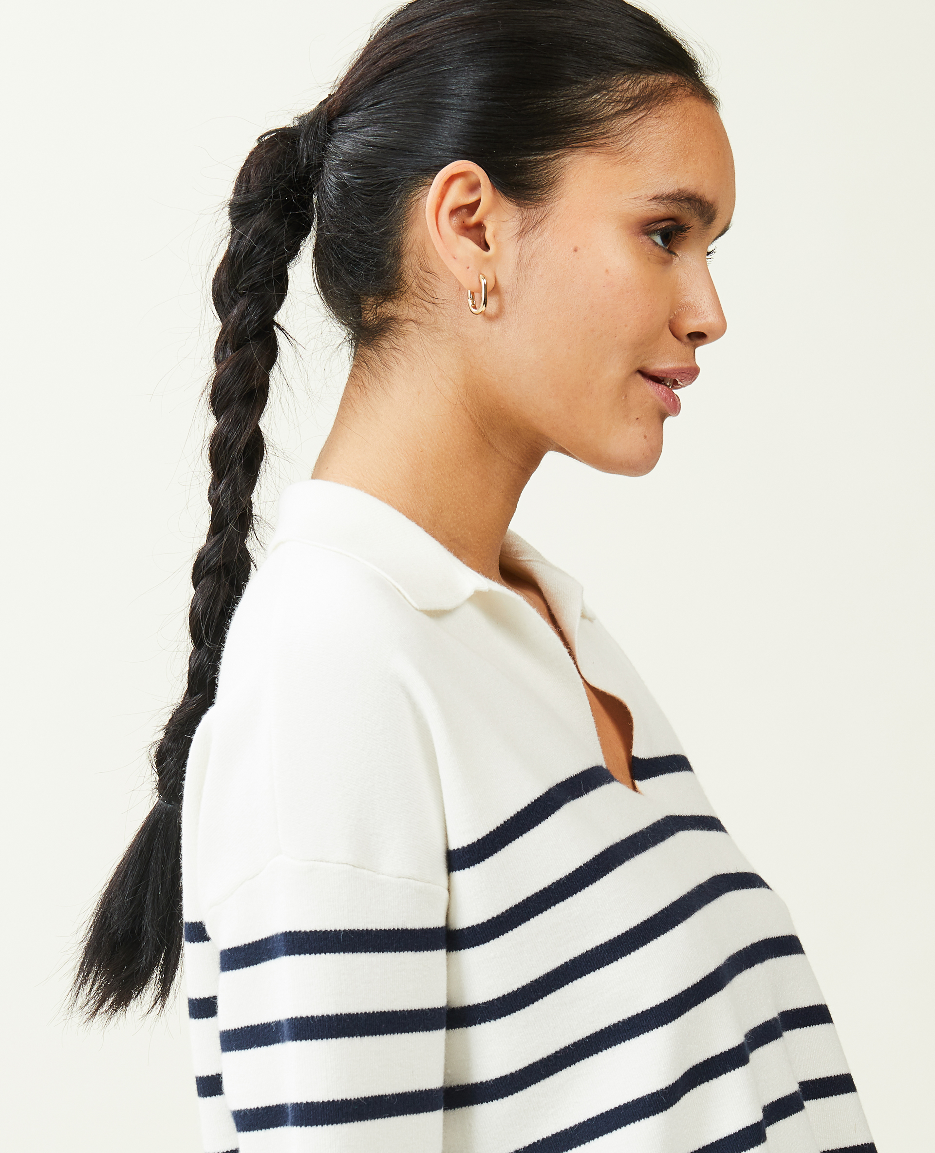 Pull avec col blanc - Pimkie
