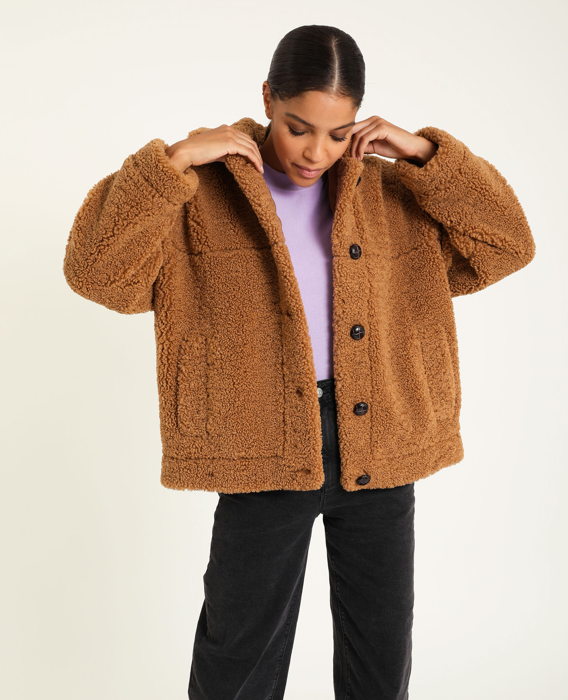 Veste teddy bear femme store