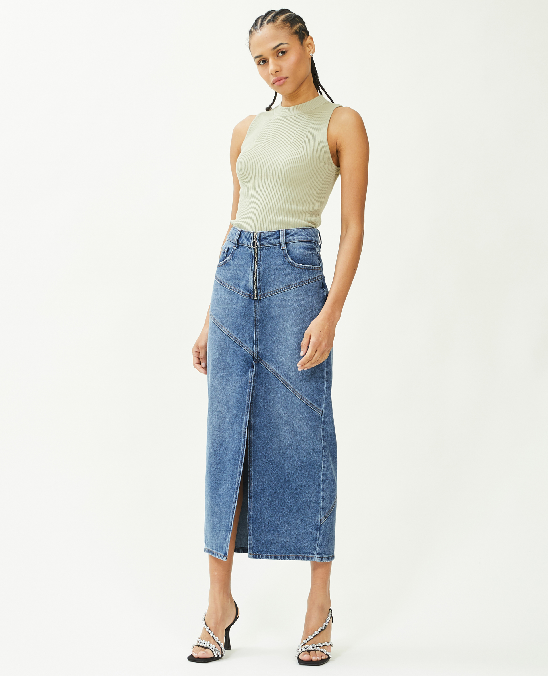jupe longue jean
