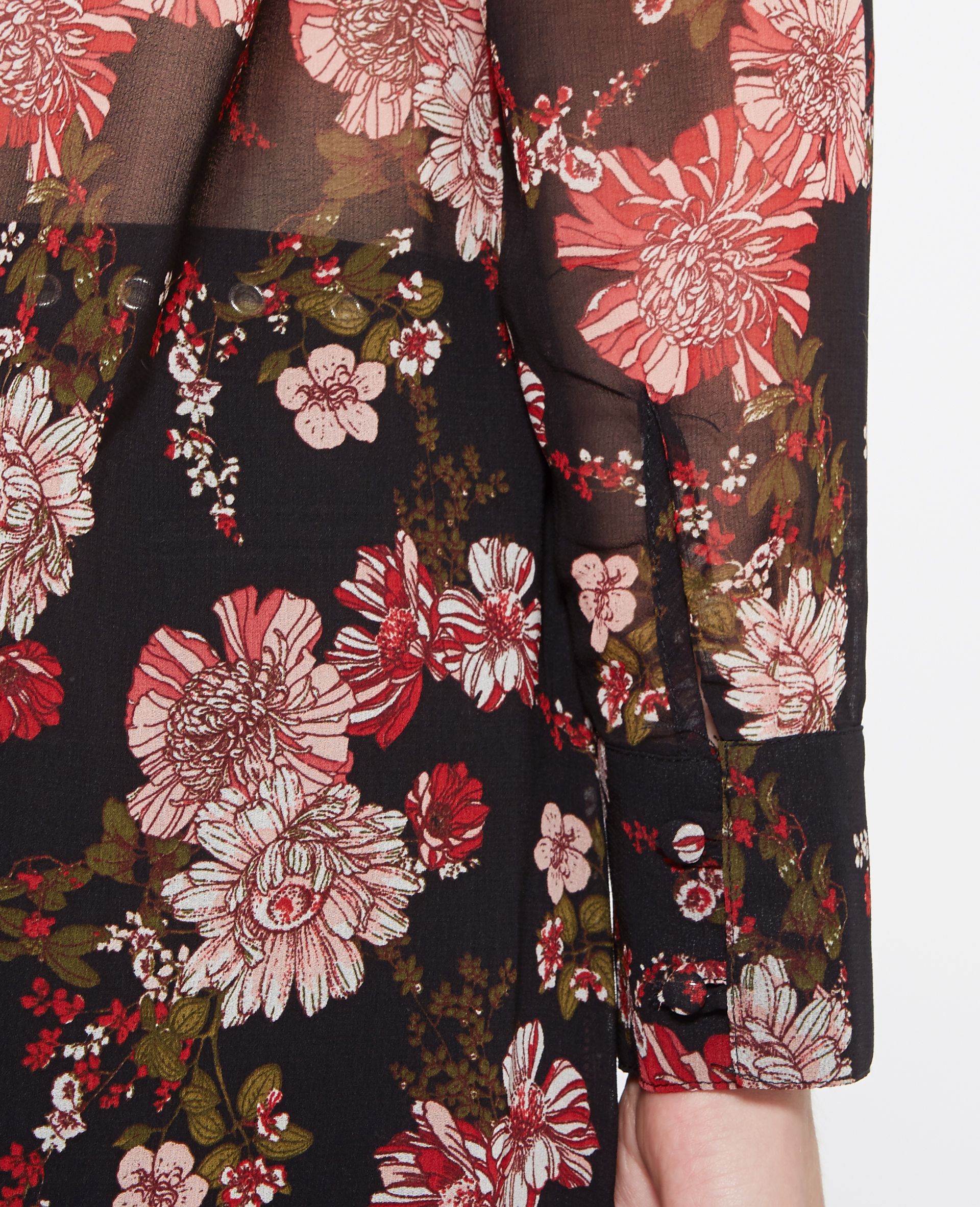 robe en voile fleurie
