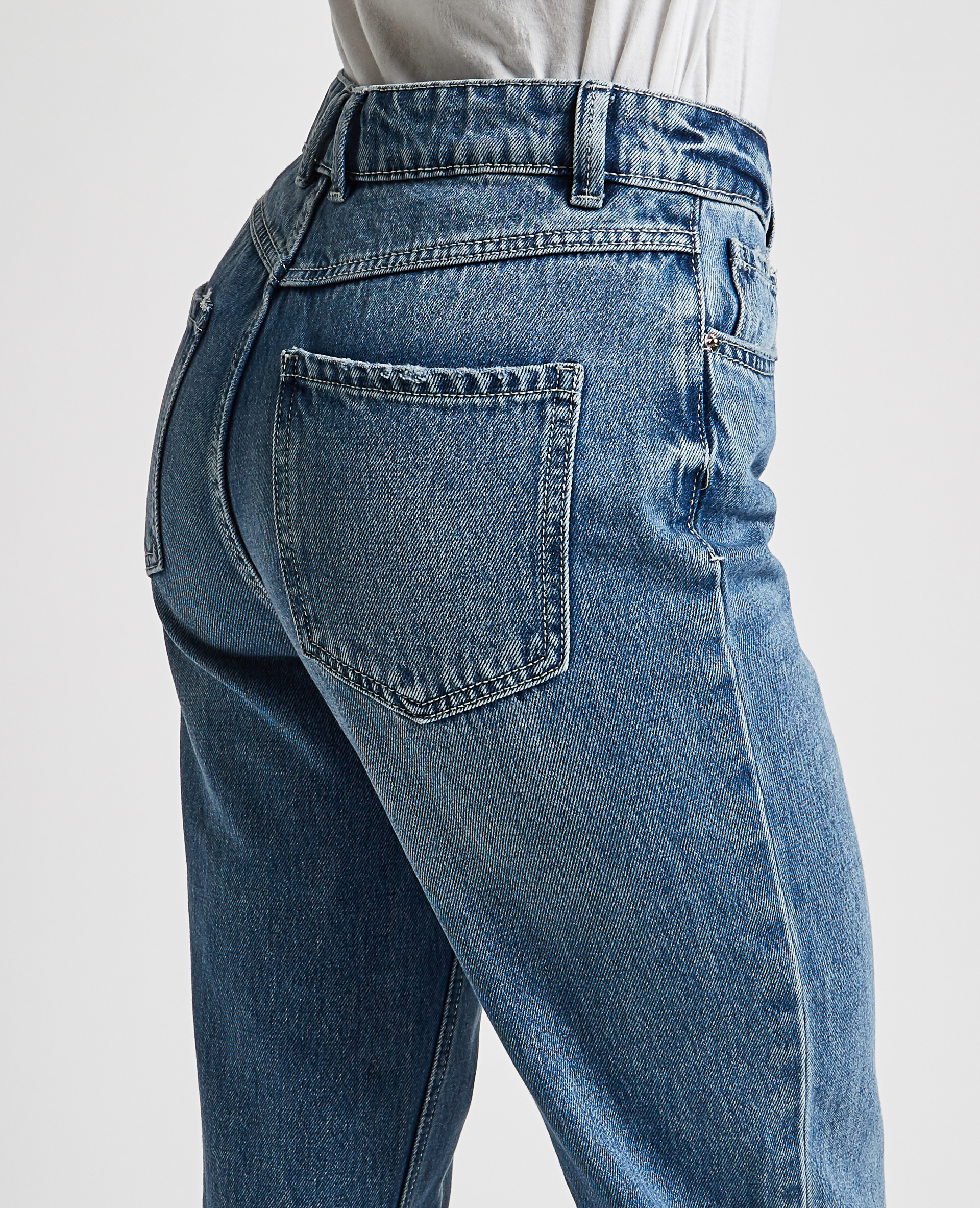 Jean taille haute bleu denim - Pimkie