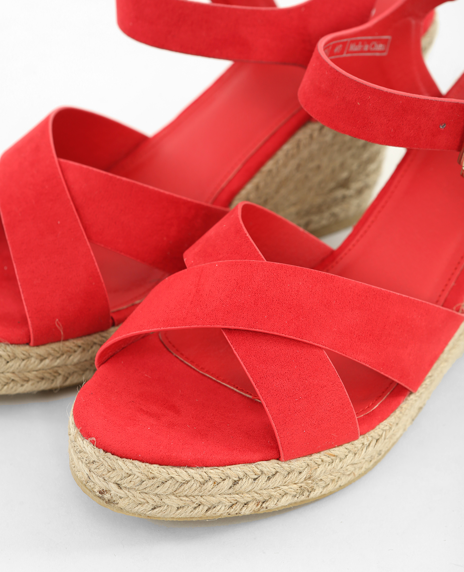 Chaussures Sandales à talons hauts Compensées di Marzio Compens\u00e9 rouge style d\u00e9contract\u00e9 