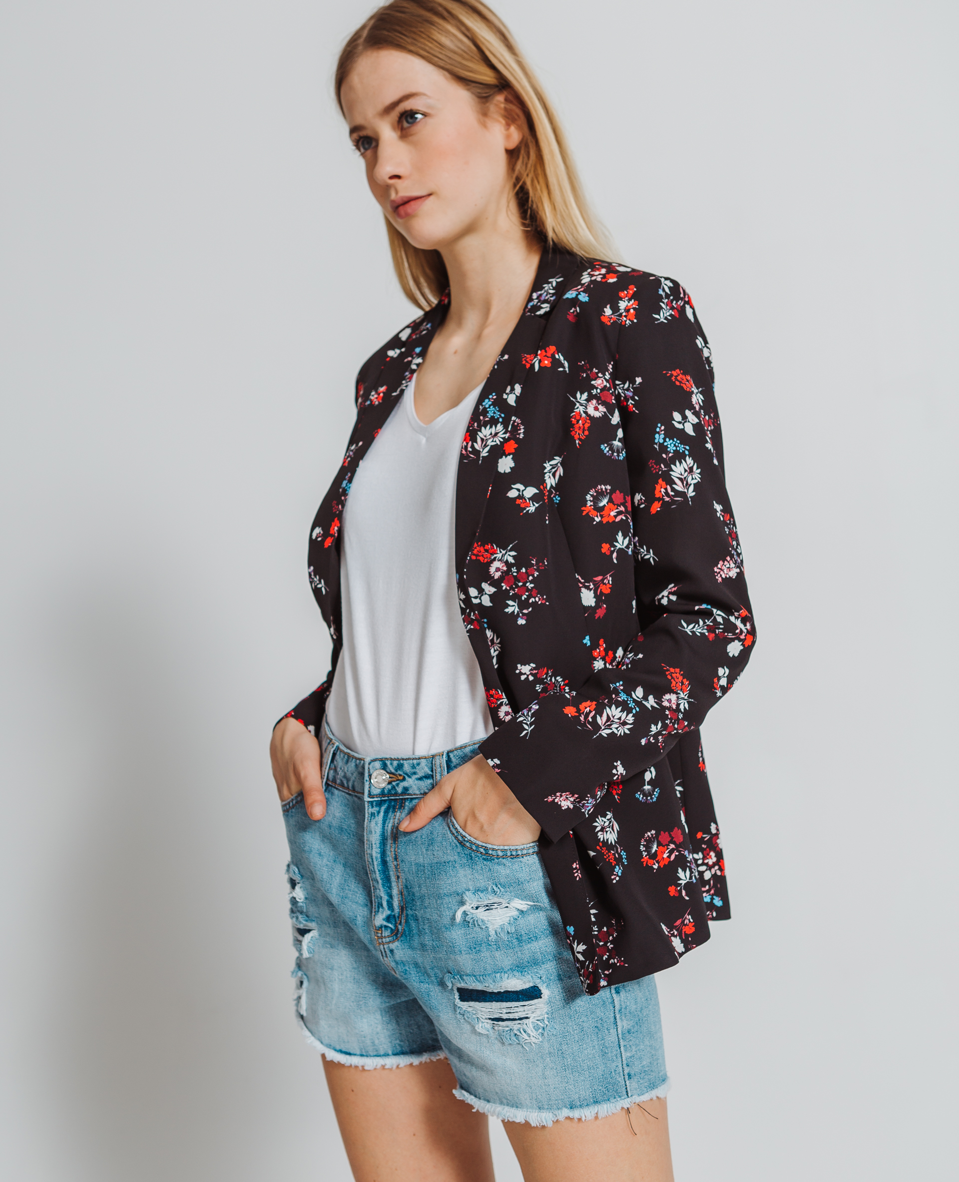 Blazer imprim fleuri