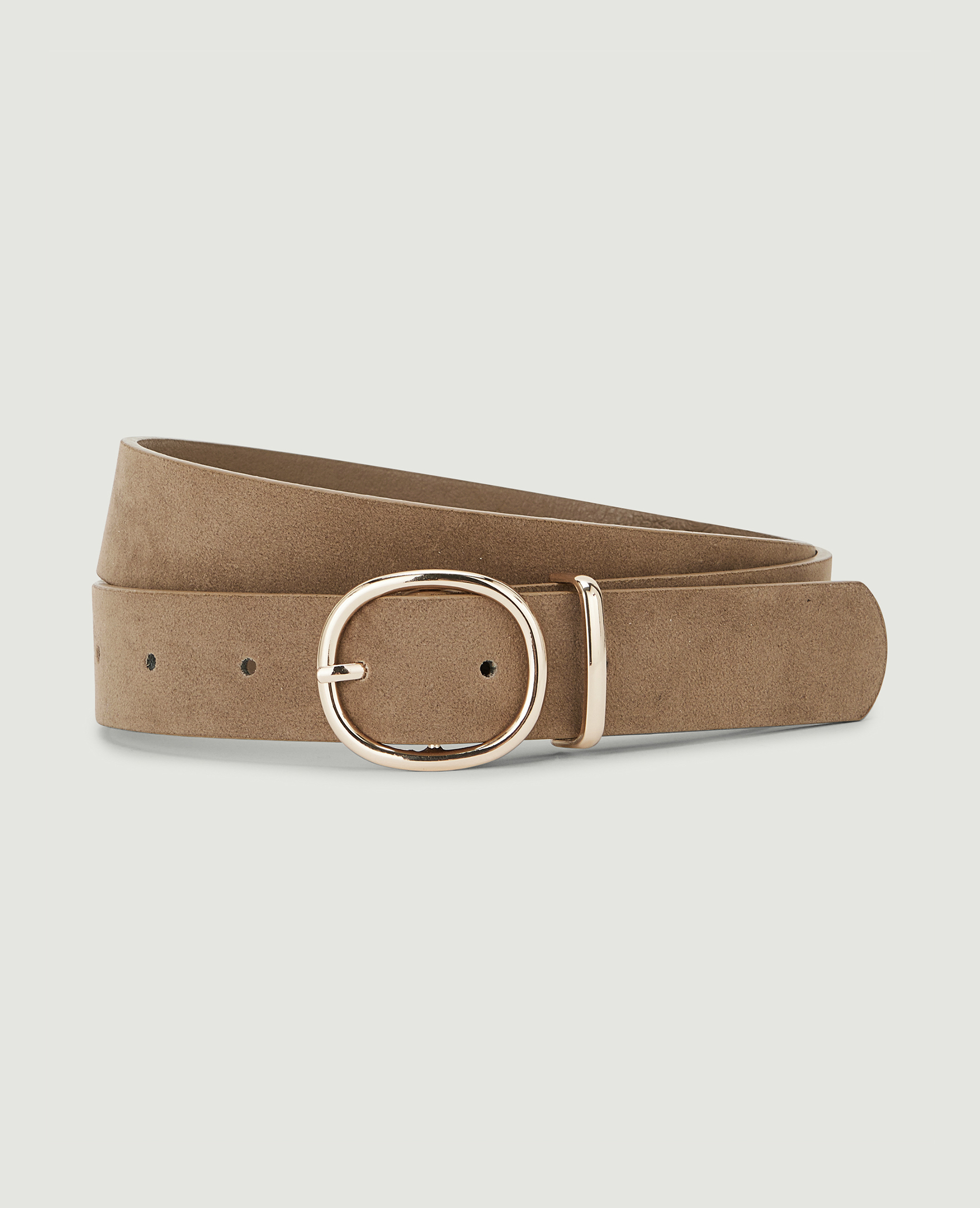 Ceinture boucle ovale beige - Pimkie