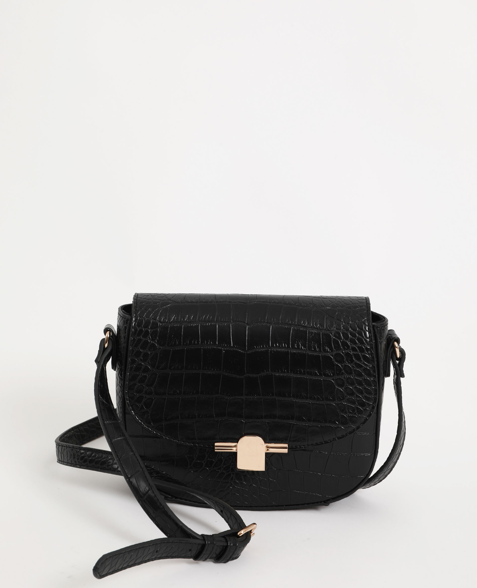 Sac croco noir online