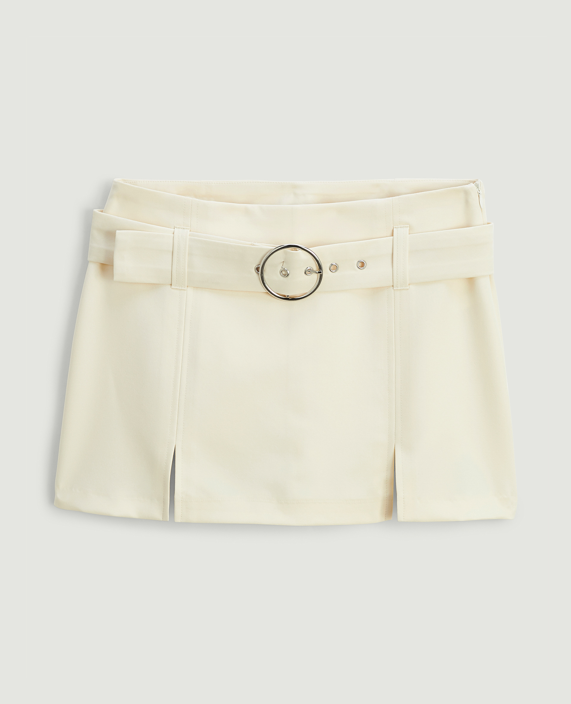 Jupe-short avec ceinture beige - Pimkie