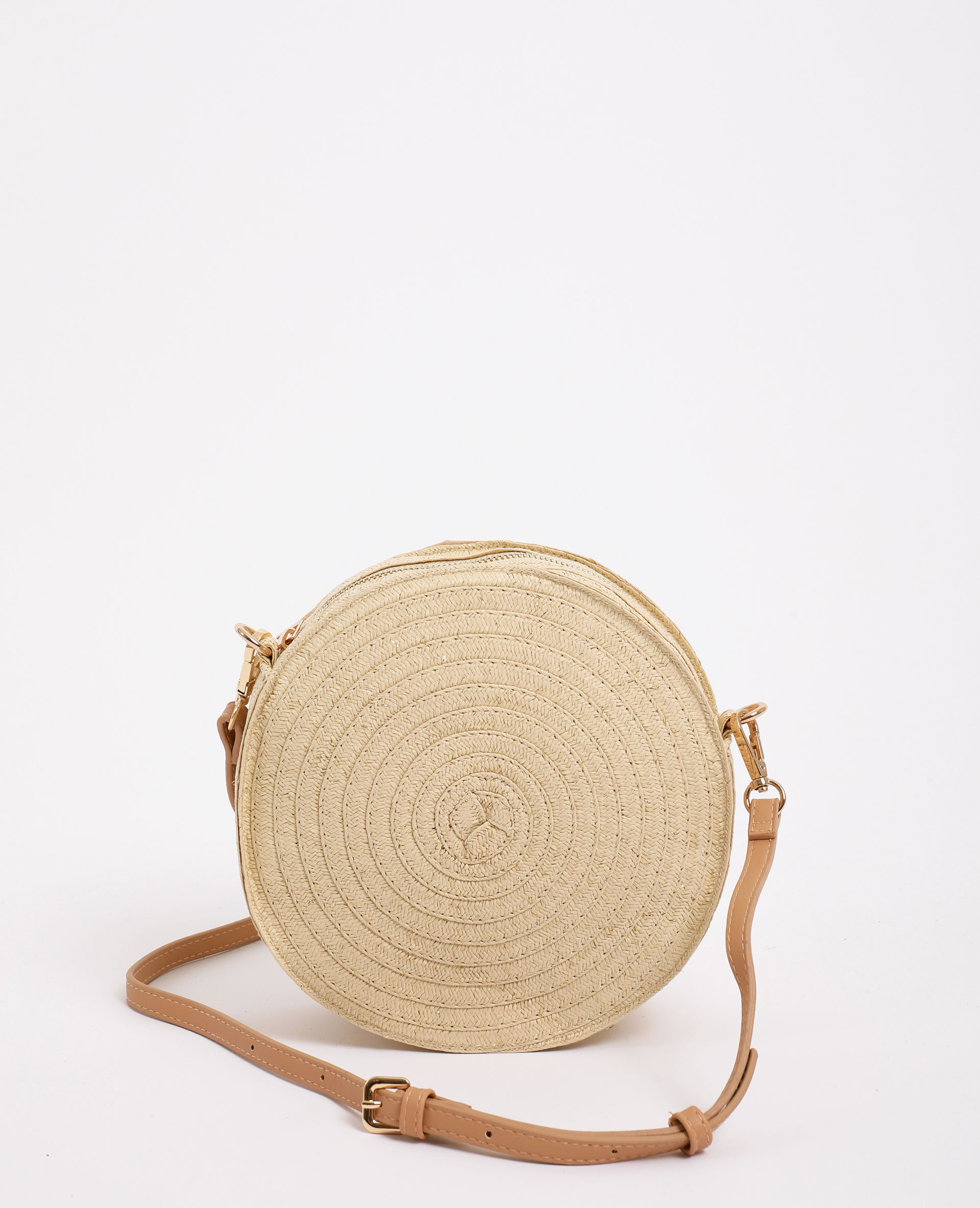 Sac rond en paille Pimkie