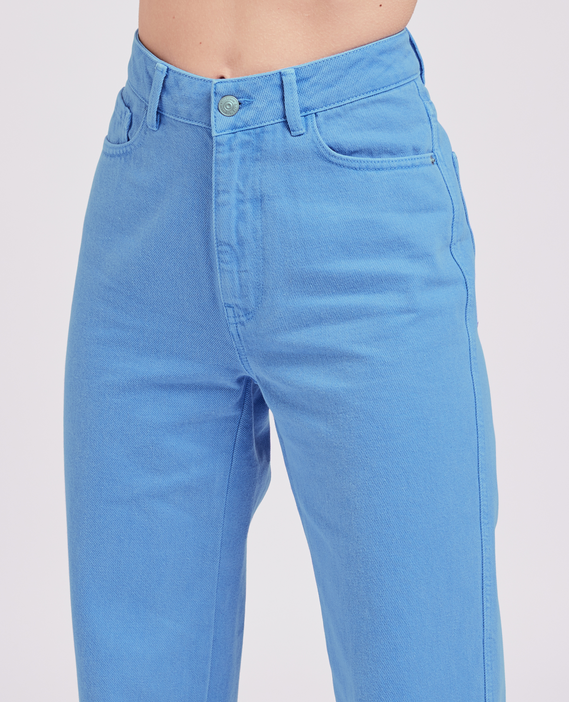 Jean large effet délavé bleu - Pimkie
