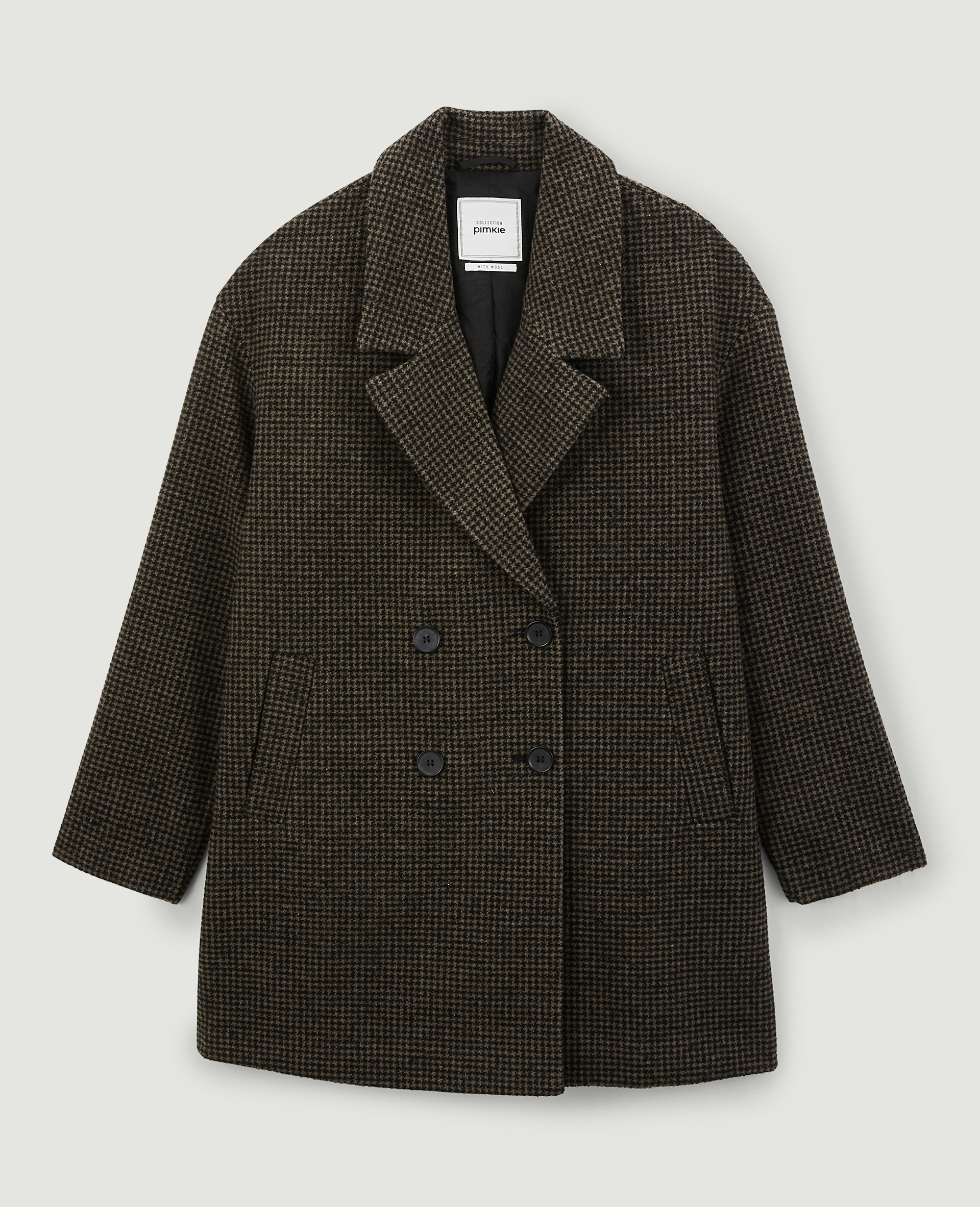 Manteau court oversize taupe - Pimkie