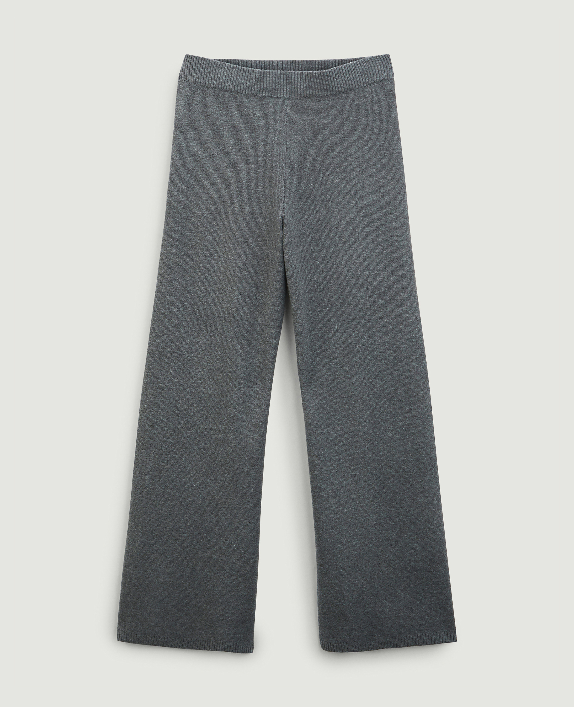 Pantalon large en maille gris - Pimkie