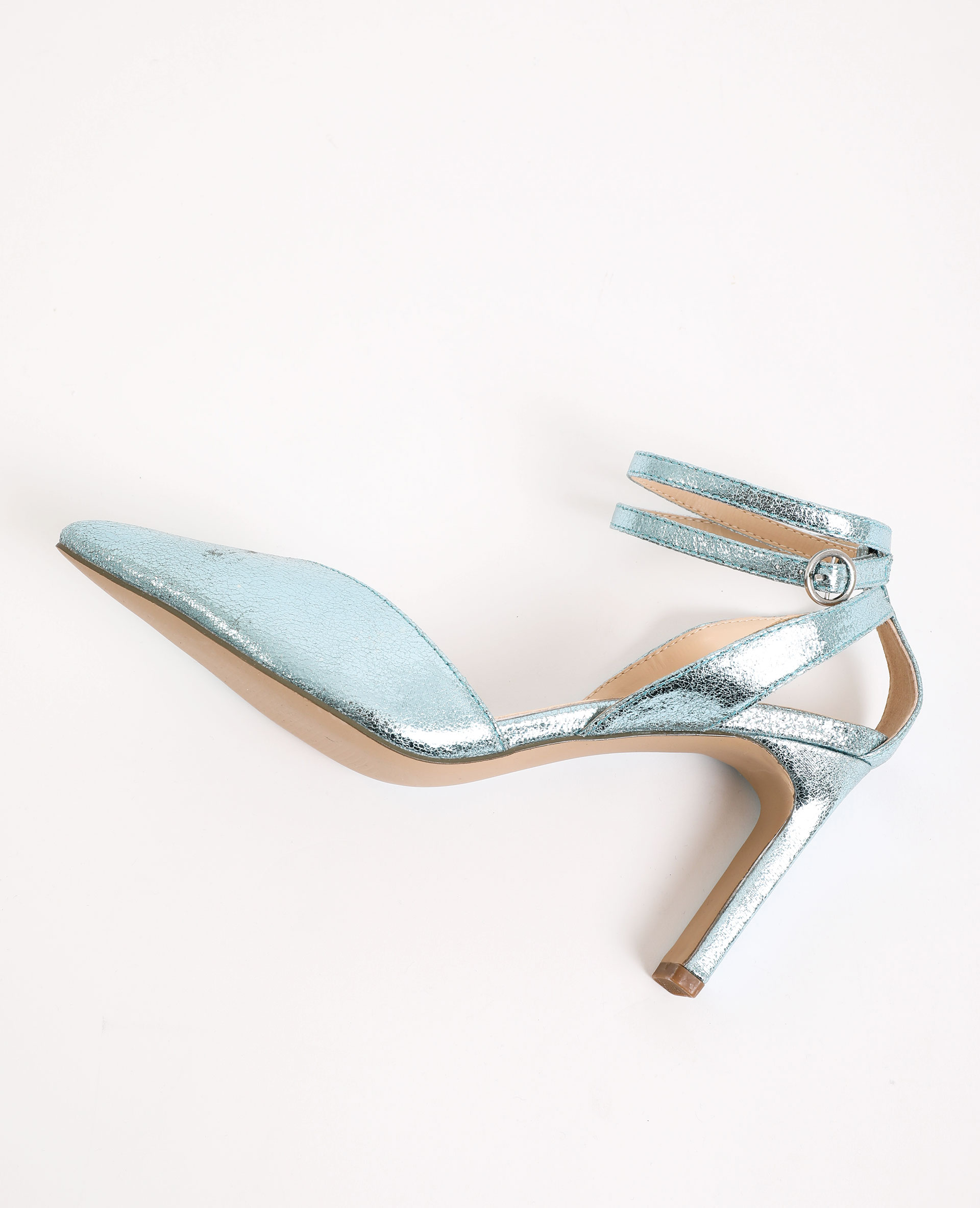sandales bleu electrique