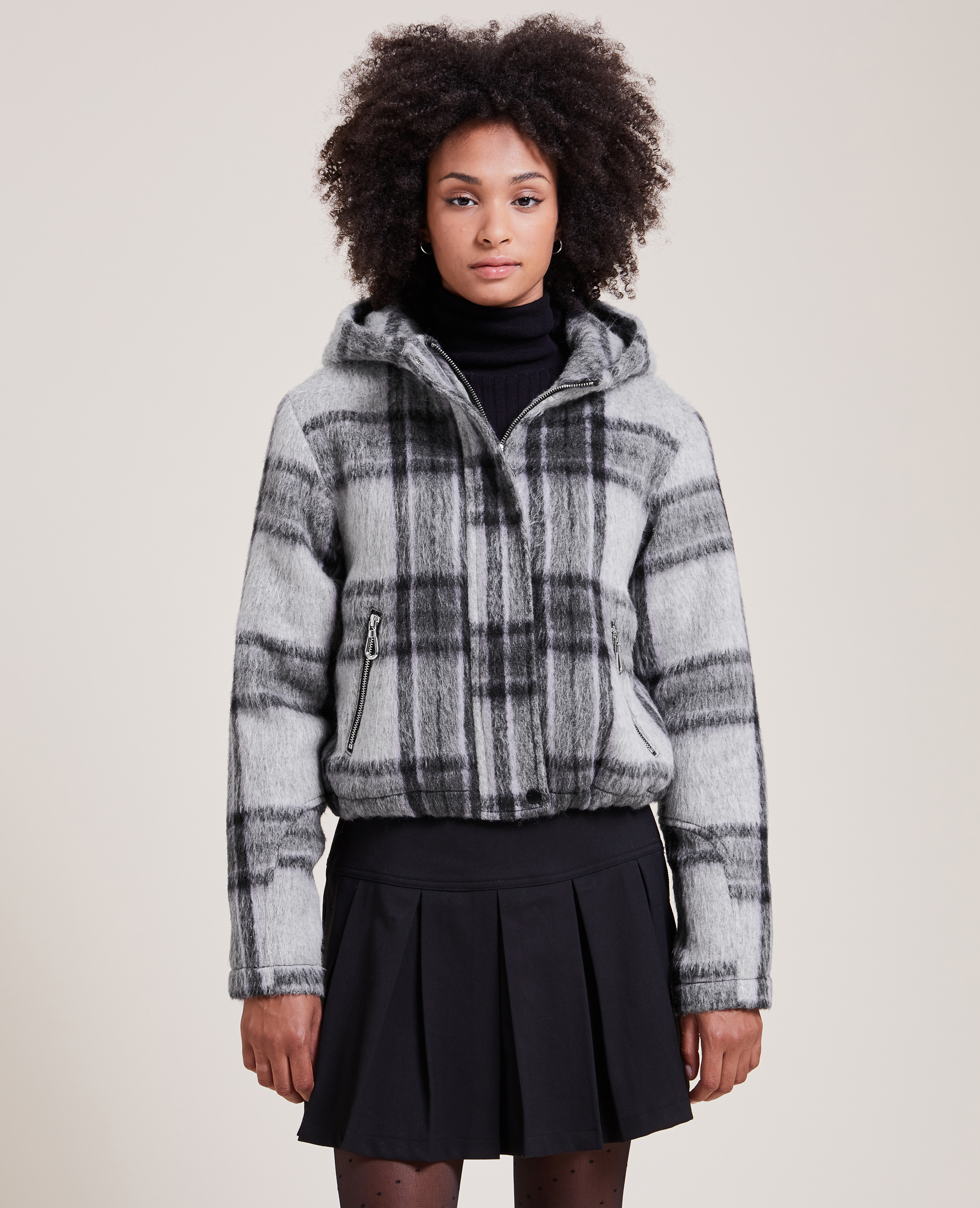 Blouson à capuche gris clair - Pimkie