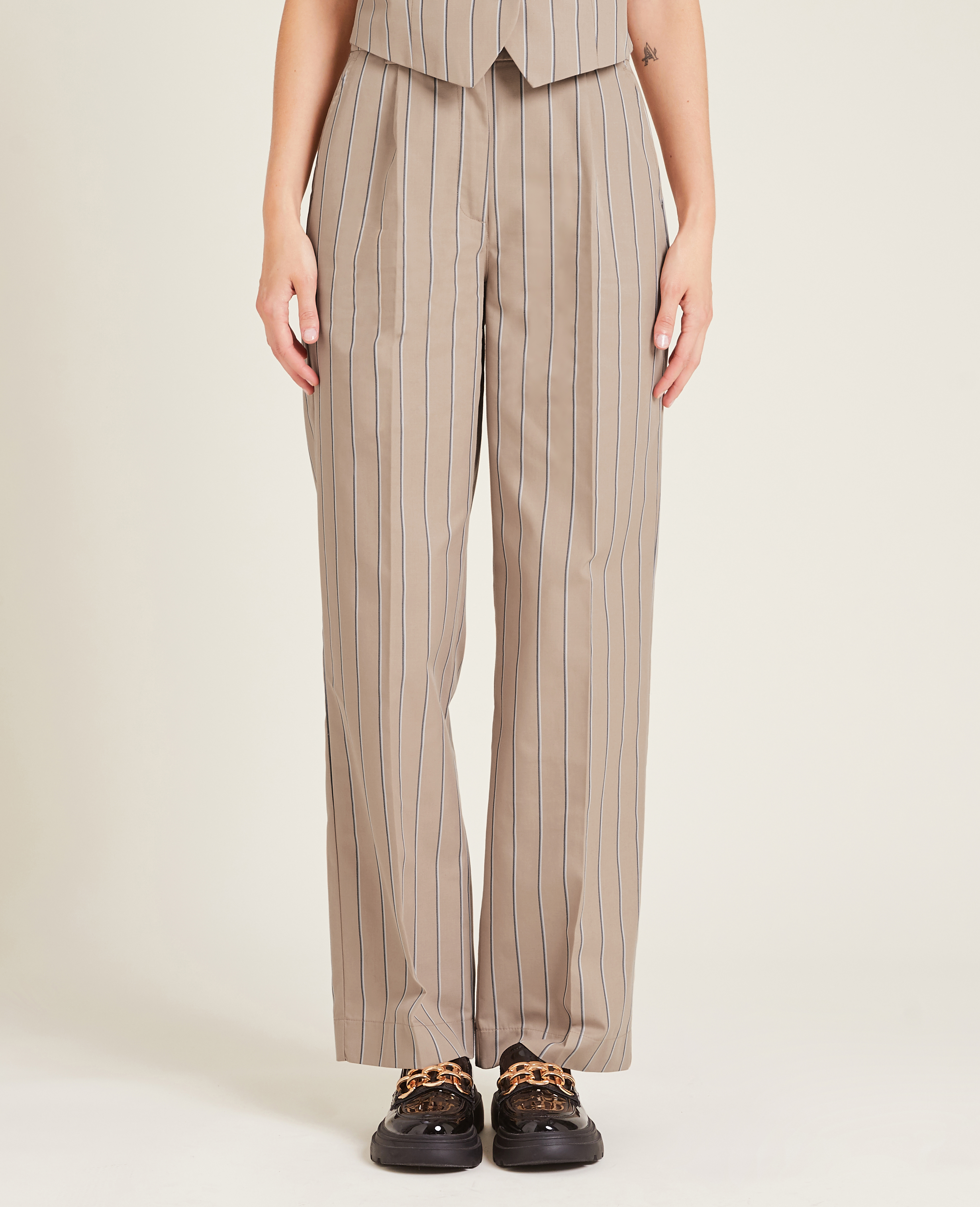 Pantalon wide leg blanc - Pimkie