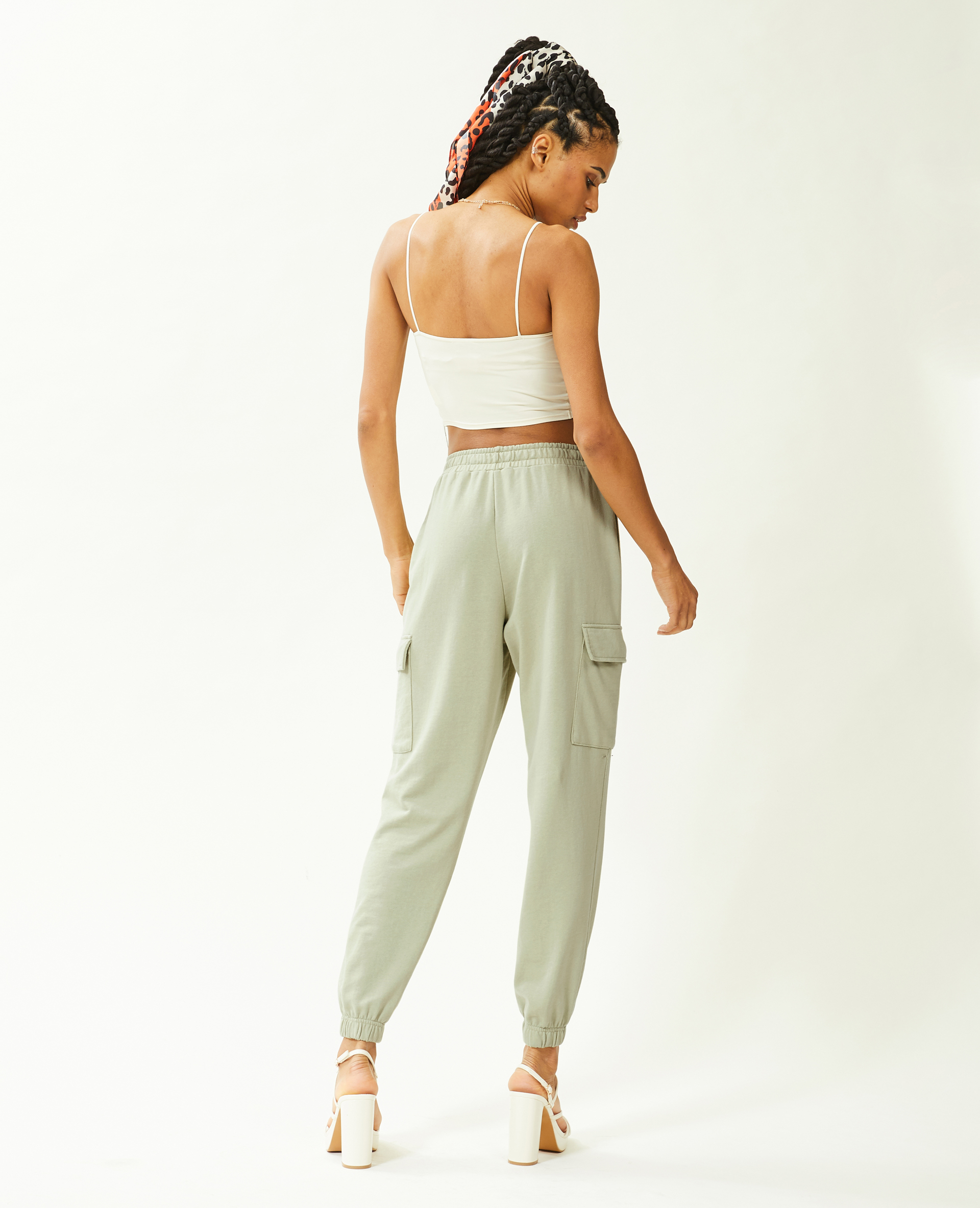 Pantalon de jogging cargo vert de gris - Pimkie