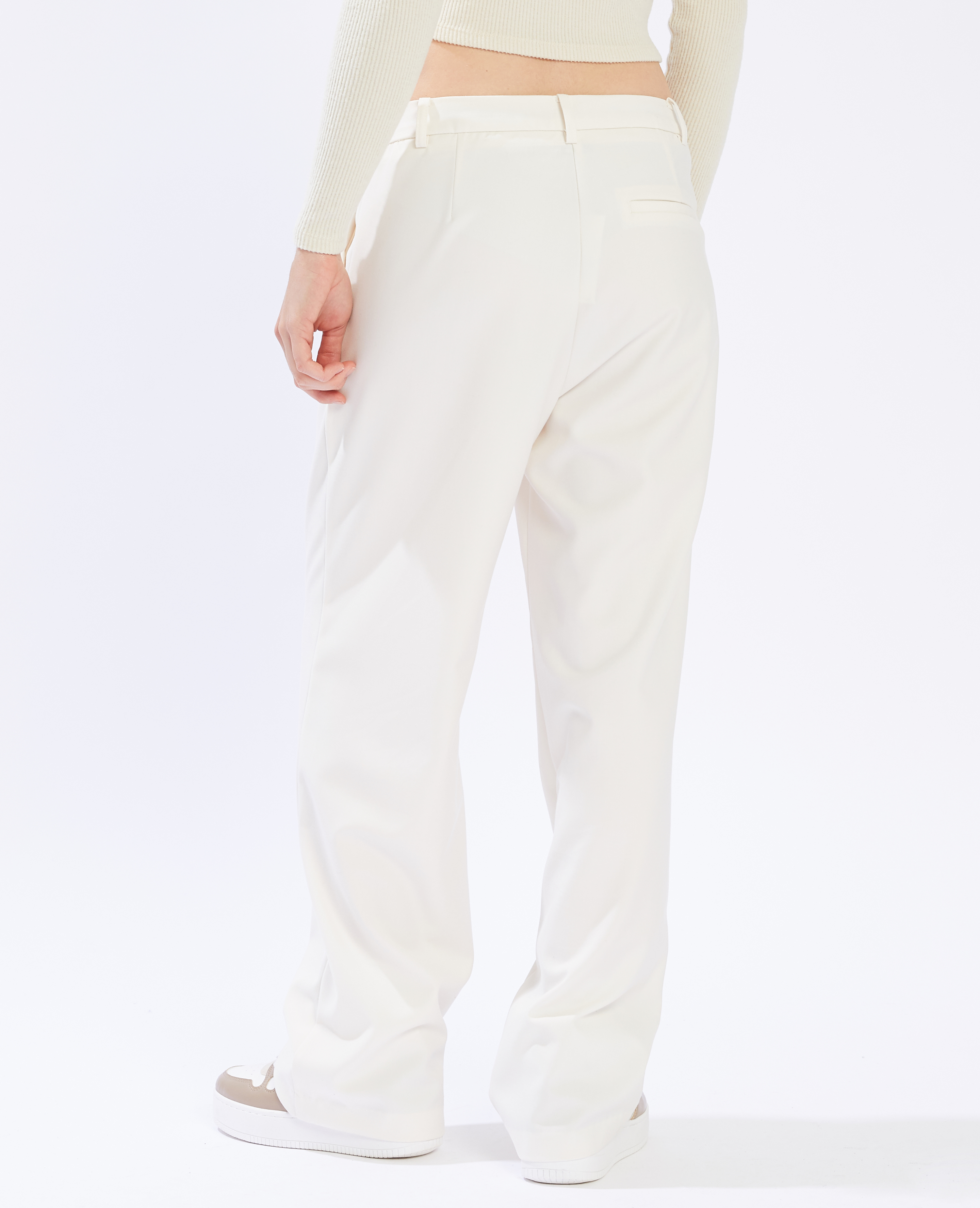 Pantalon à pinces blanc - Pimkie