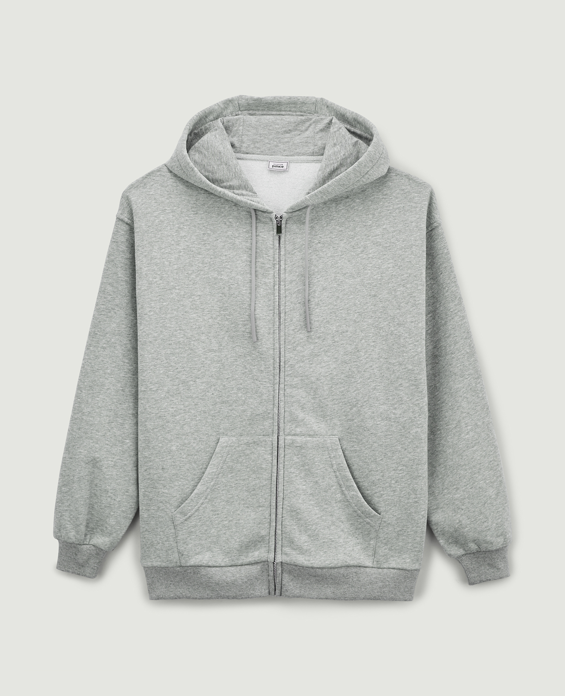 Sweat zippé avec capuche gris chiné - Pimkie
