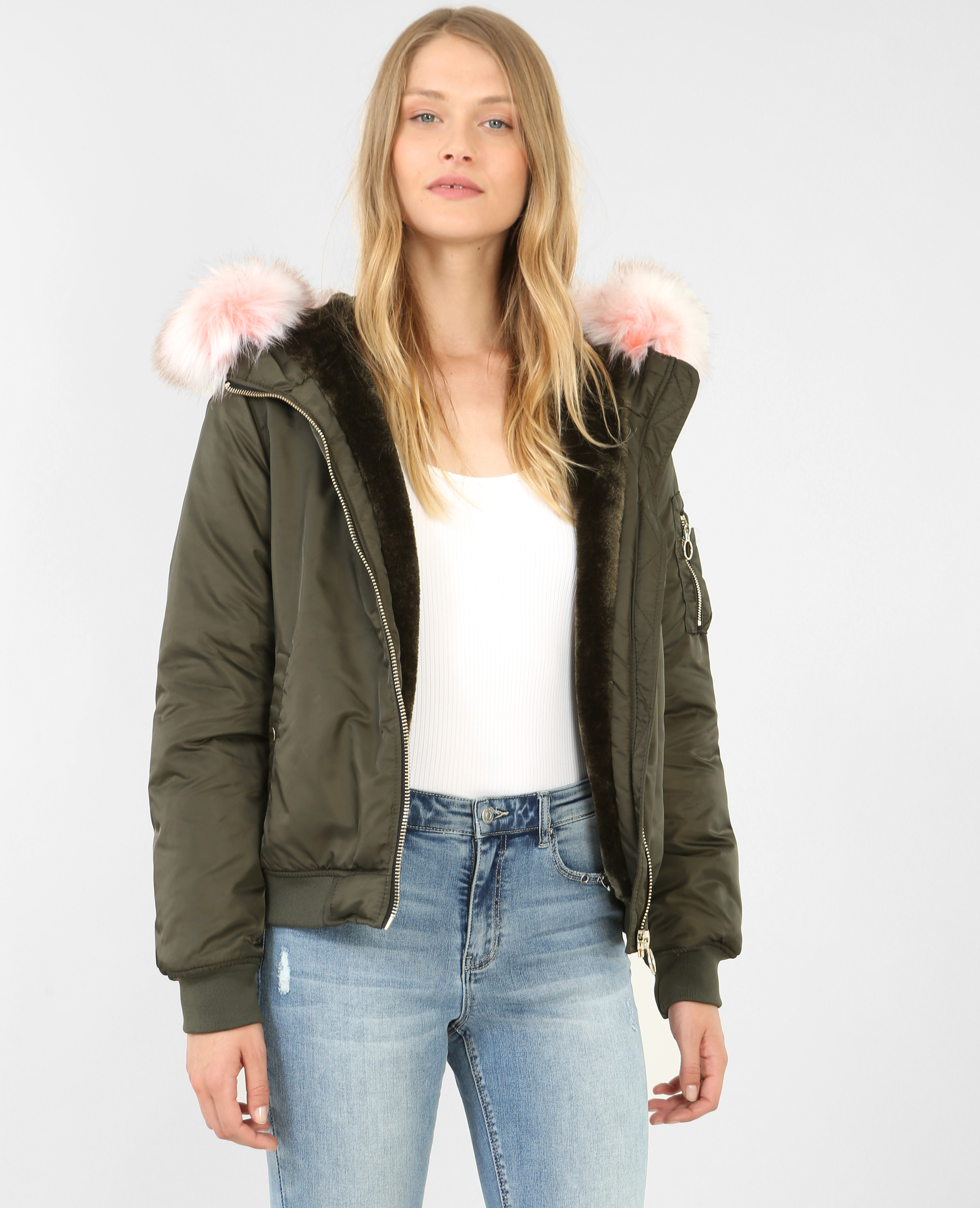 Bomber a capuche femme sales