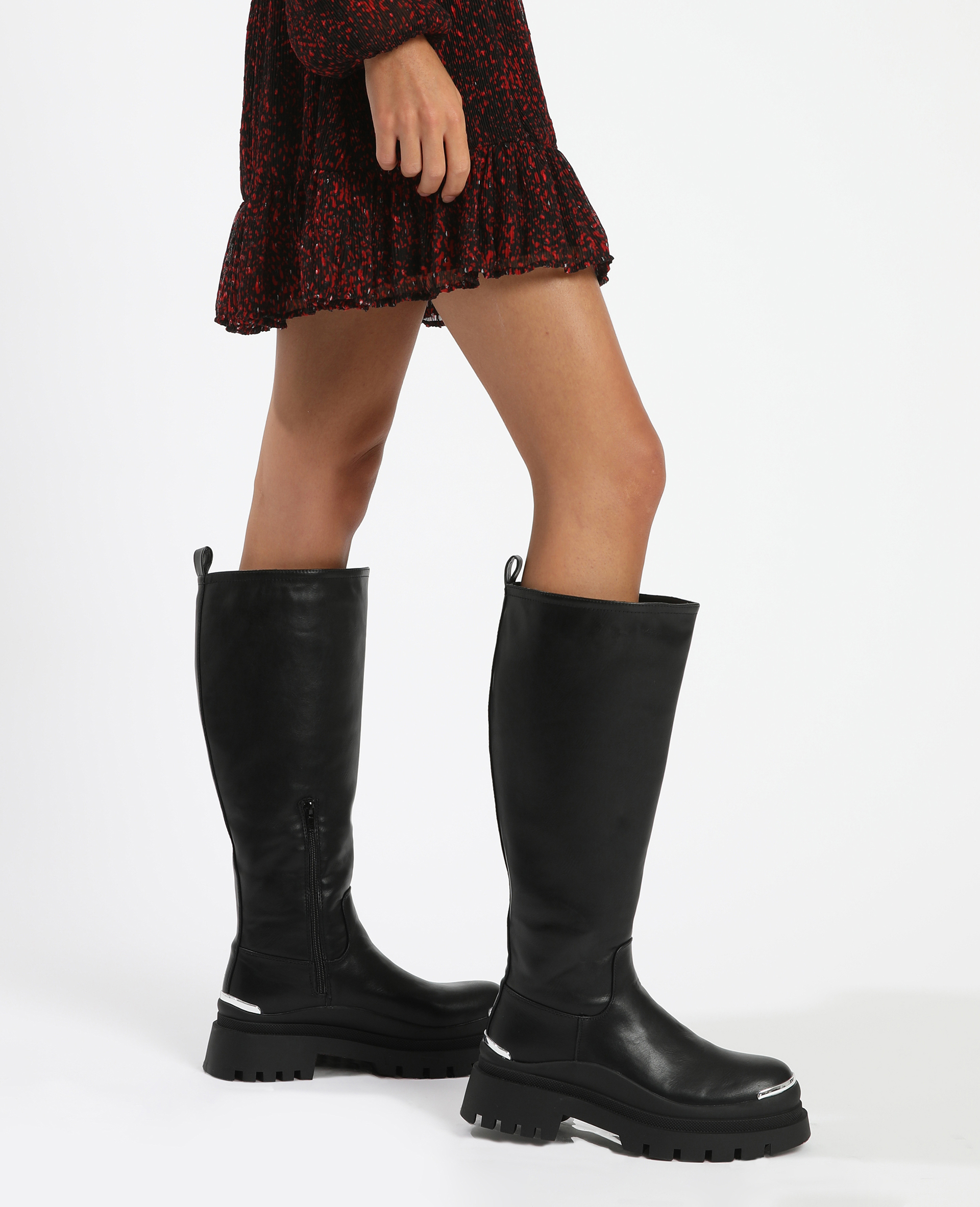 Bottes haute noir discount