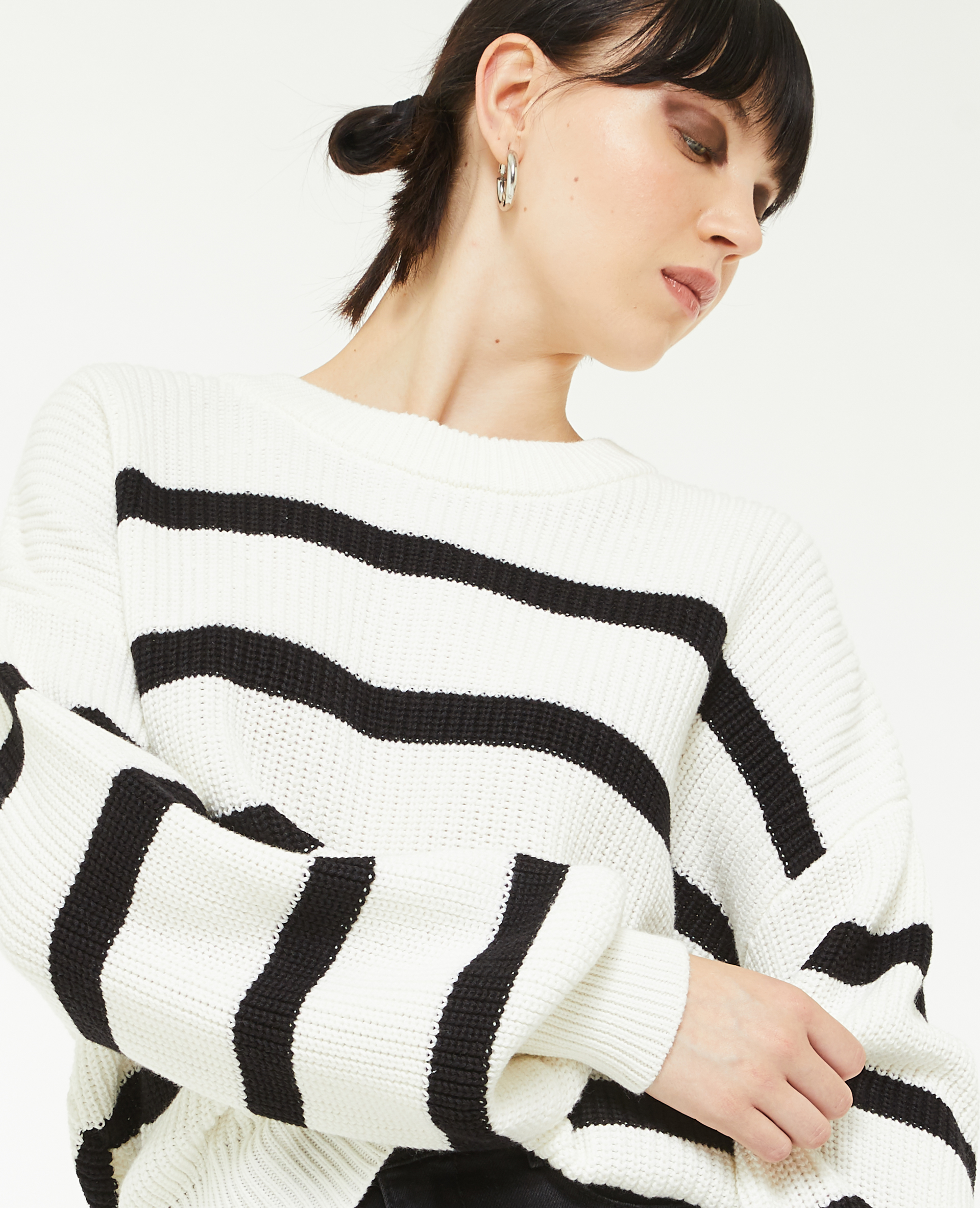 Pull marinière noir - Pimkie
