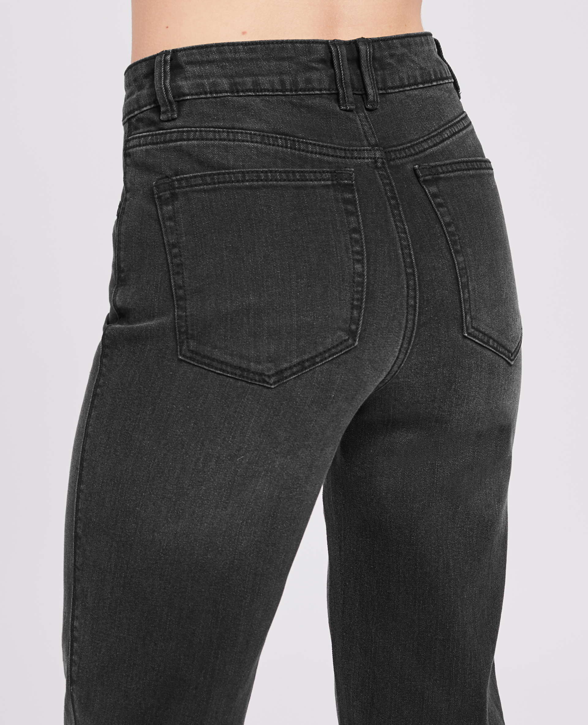 Jean droit stretch noir - Pimkie