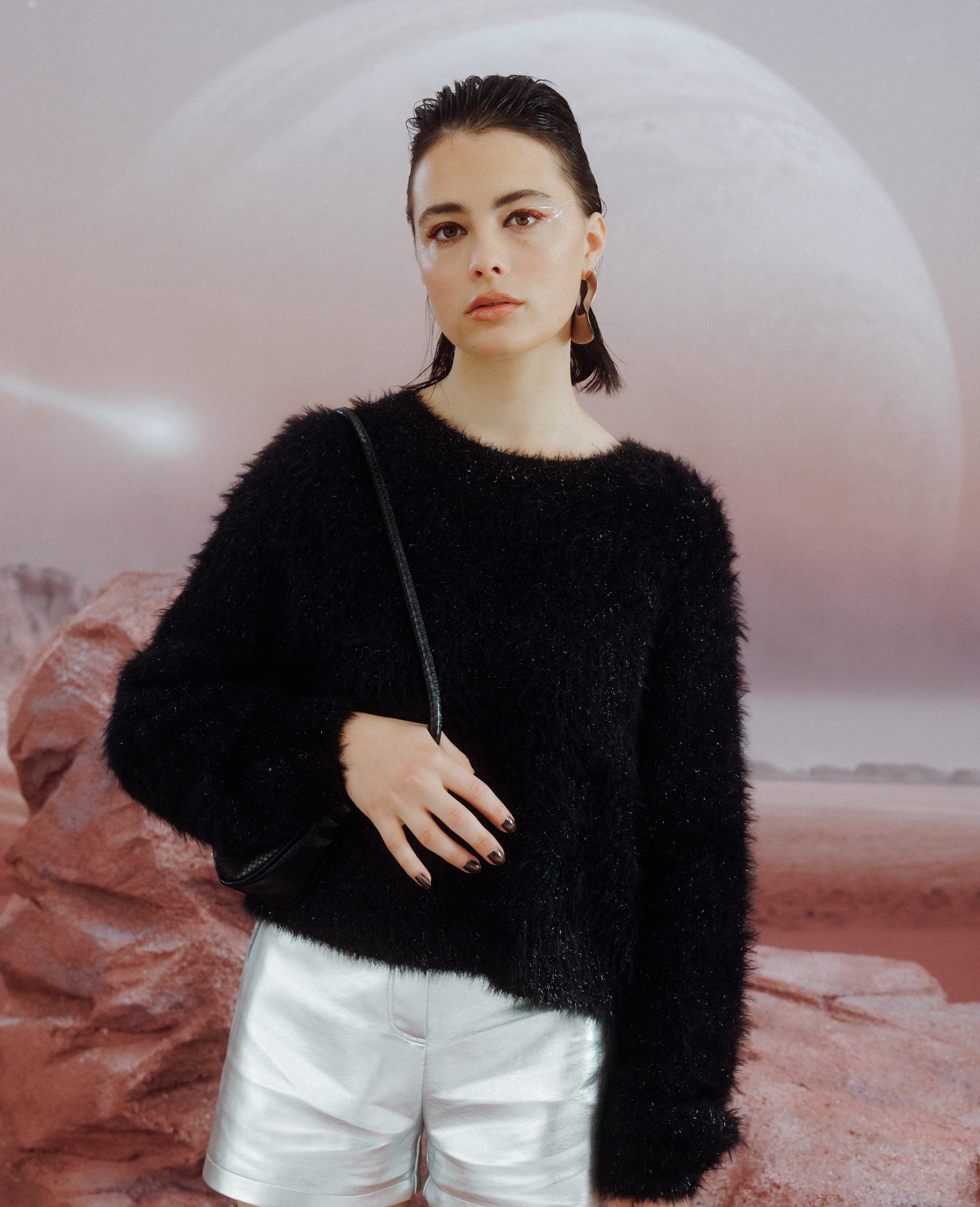 Pull court en maille outlet