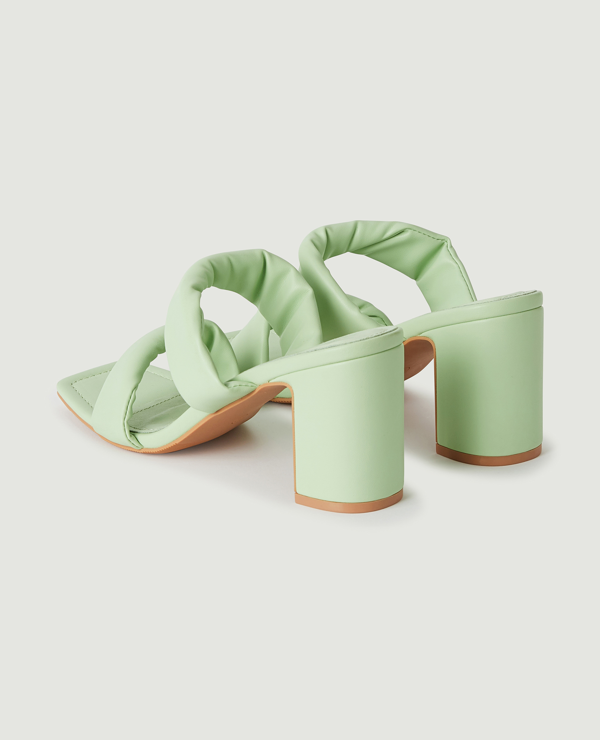 Mules à talons vert anis - Pimkie