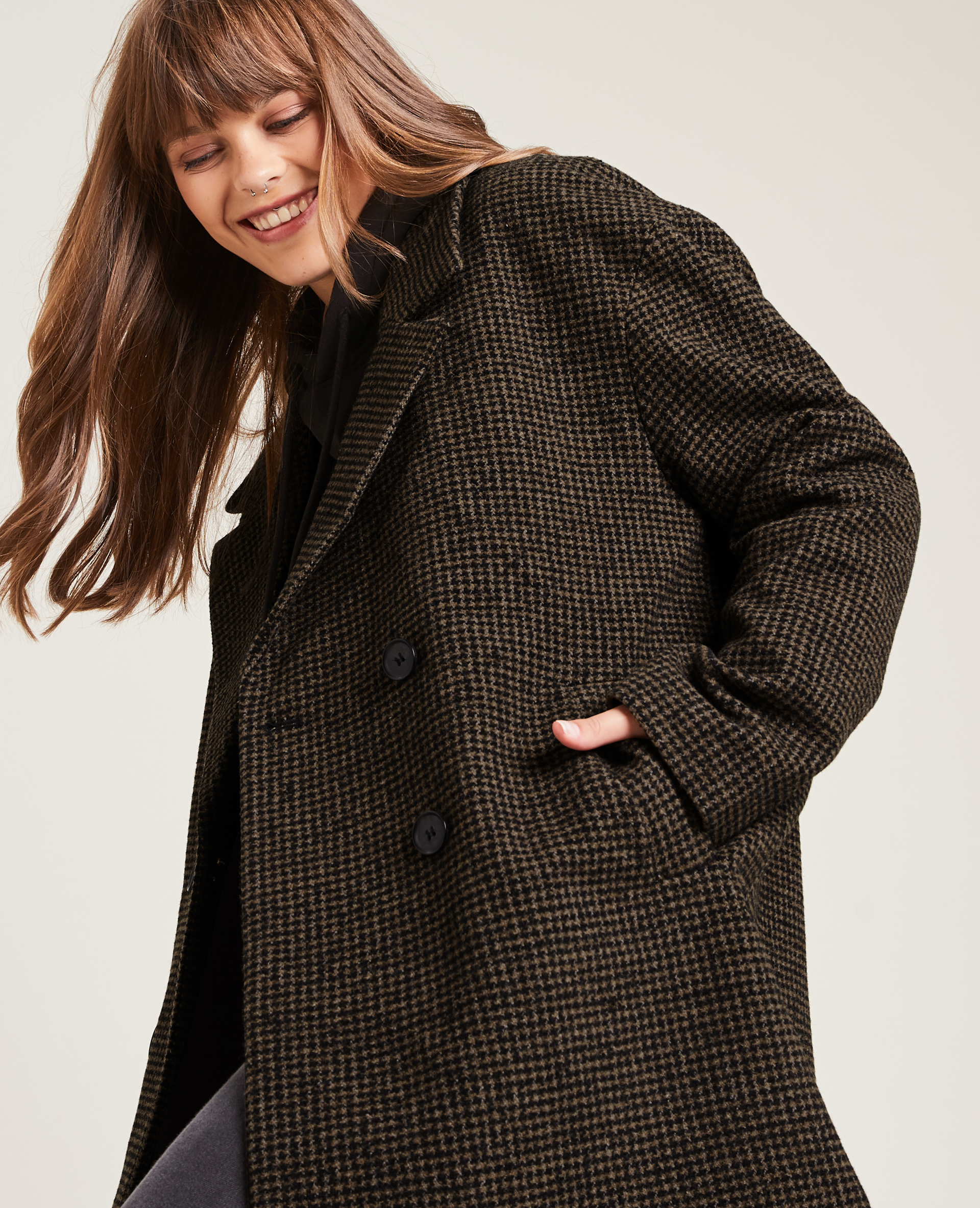 manteau cintré femme court