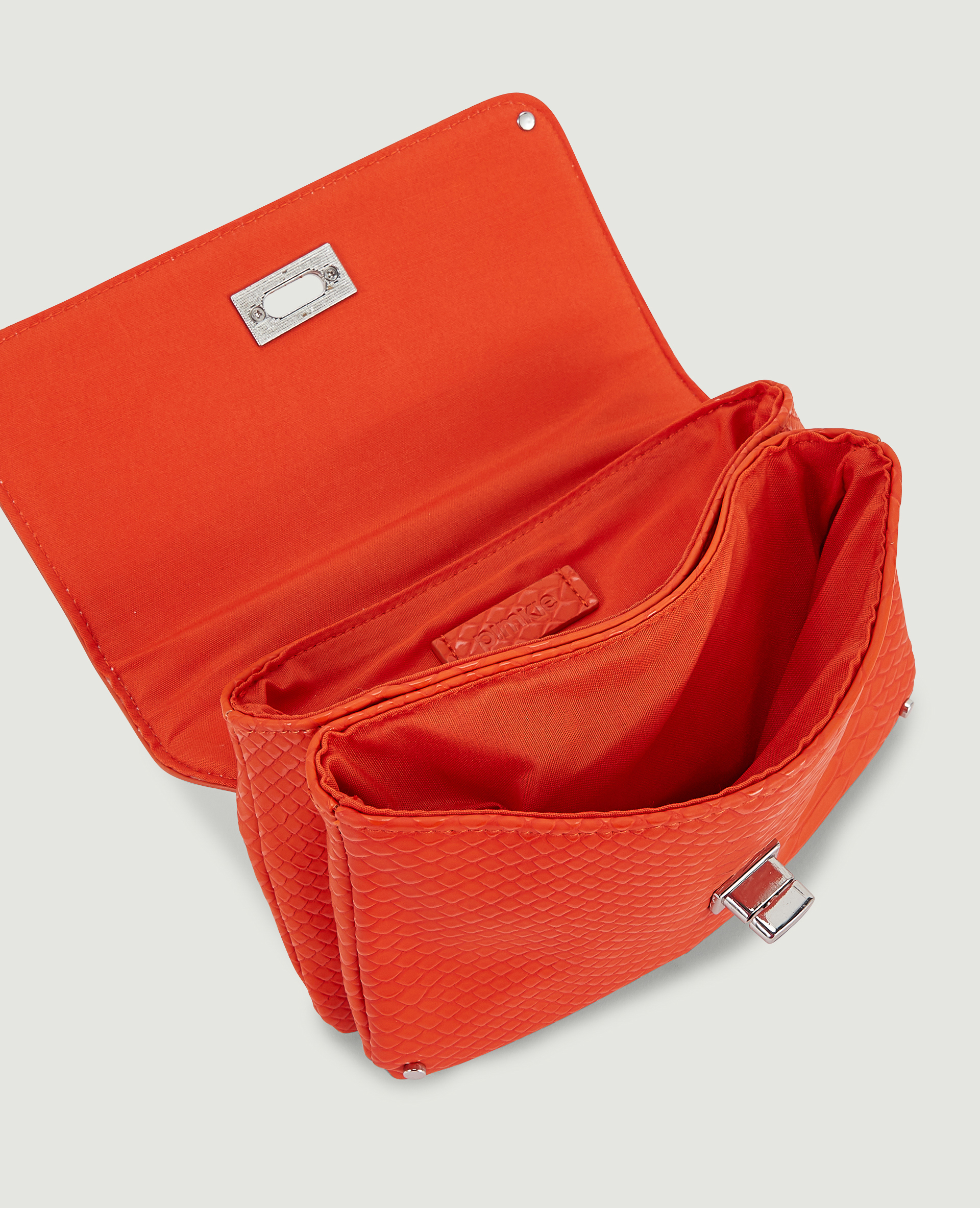 Sac pochette avec chaines orange - Pimkie