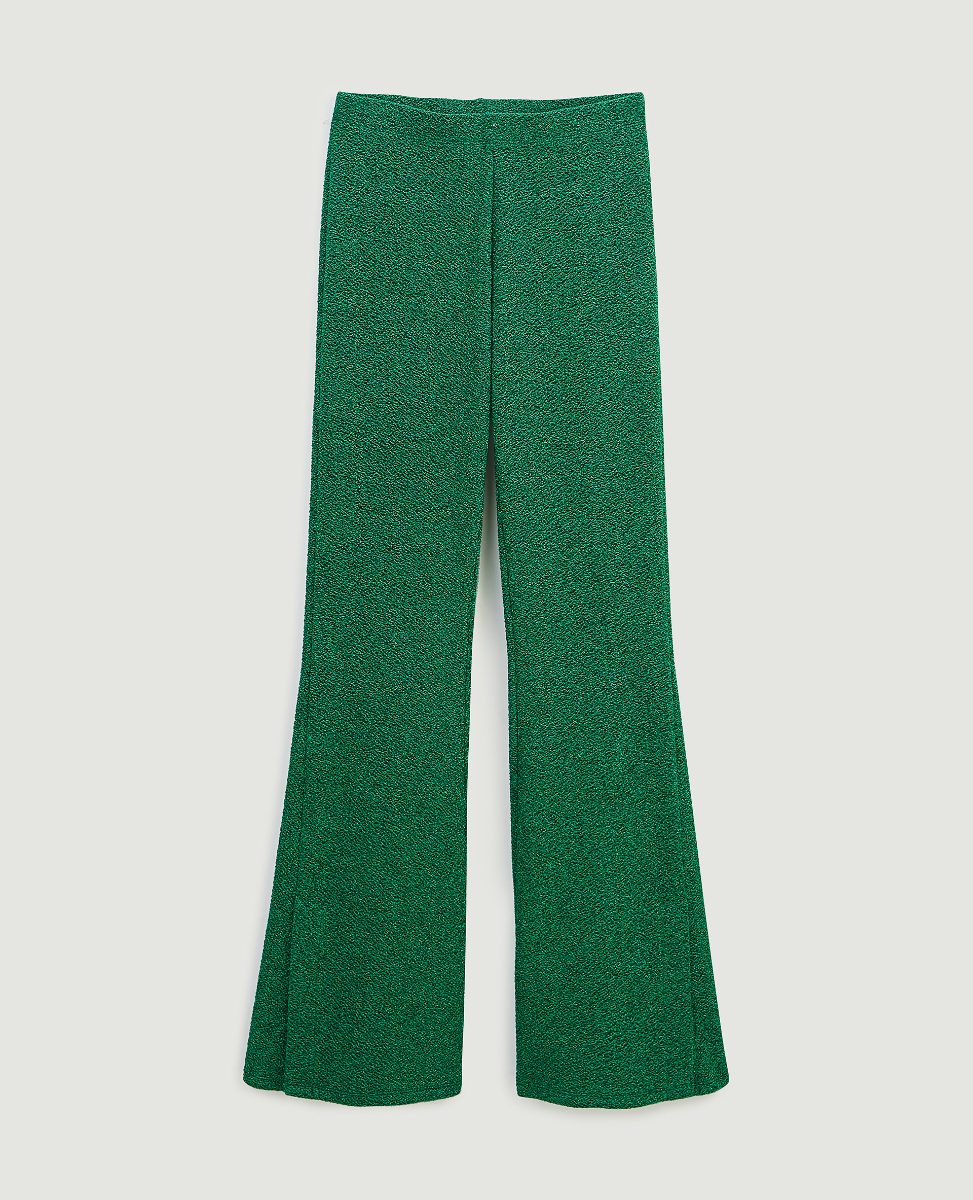 Pantalon flare maille lurex vert - Pimkie