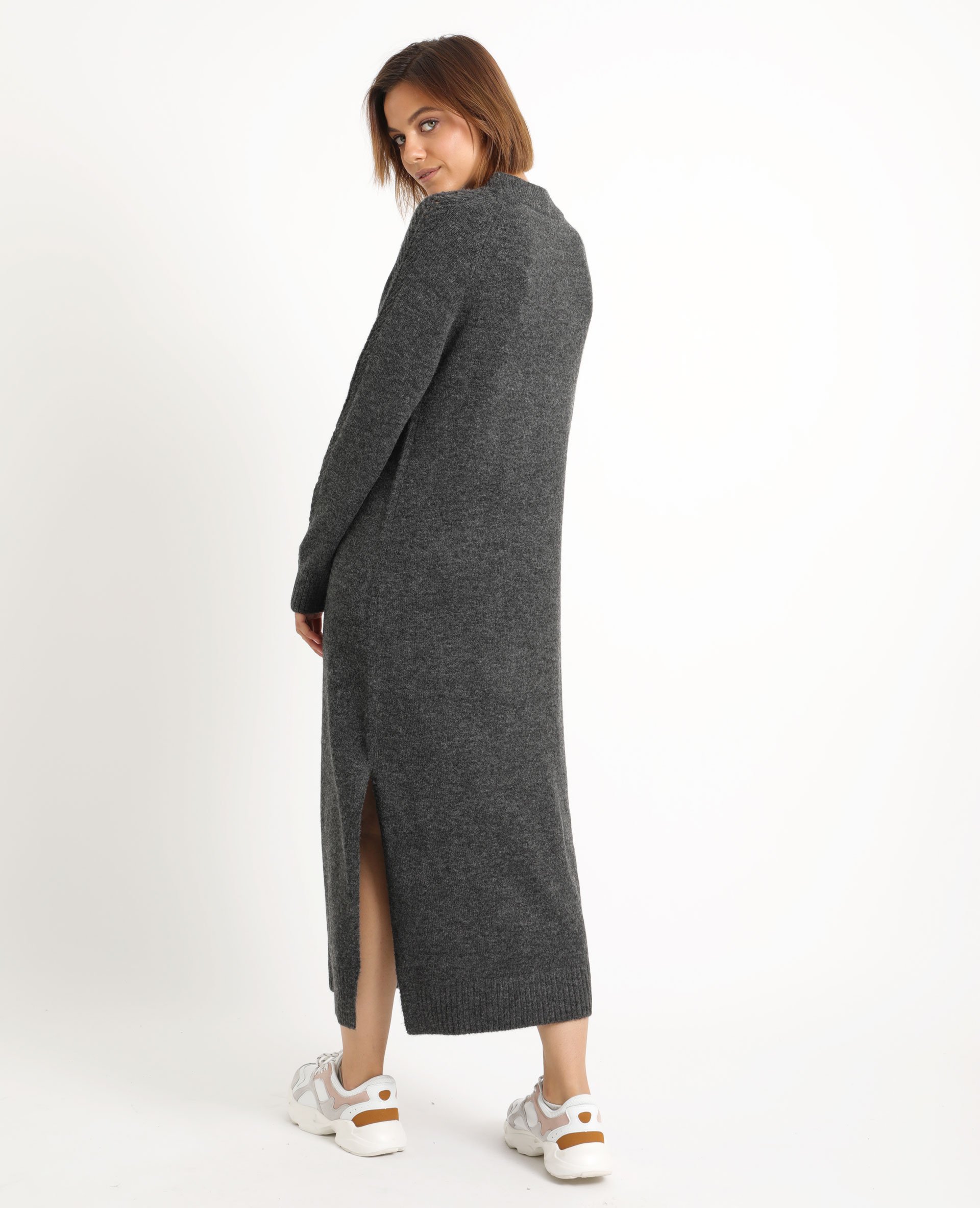 Lange Trui Jurk Grijs 781301817a08 Pimkie