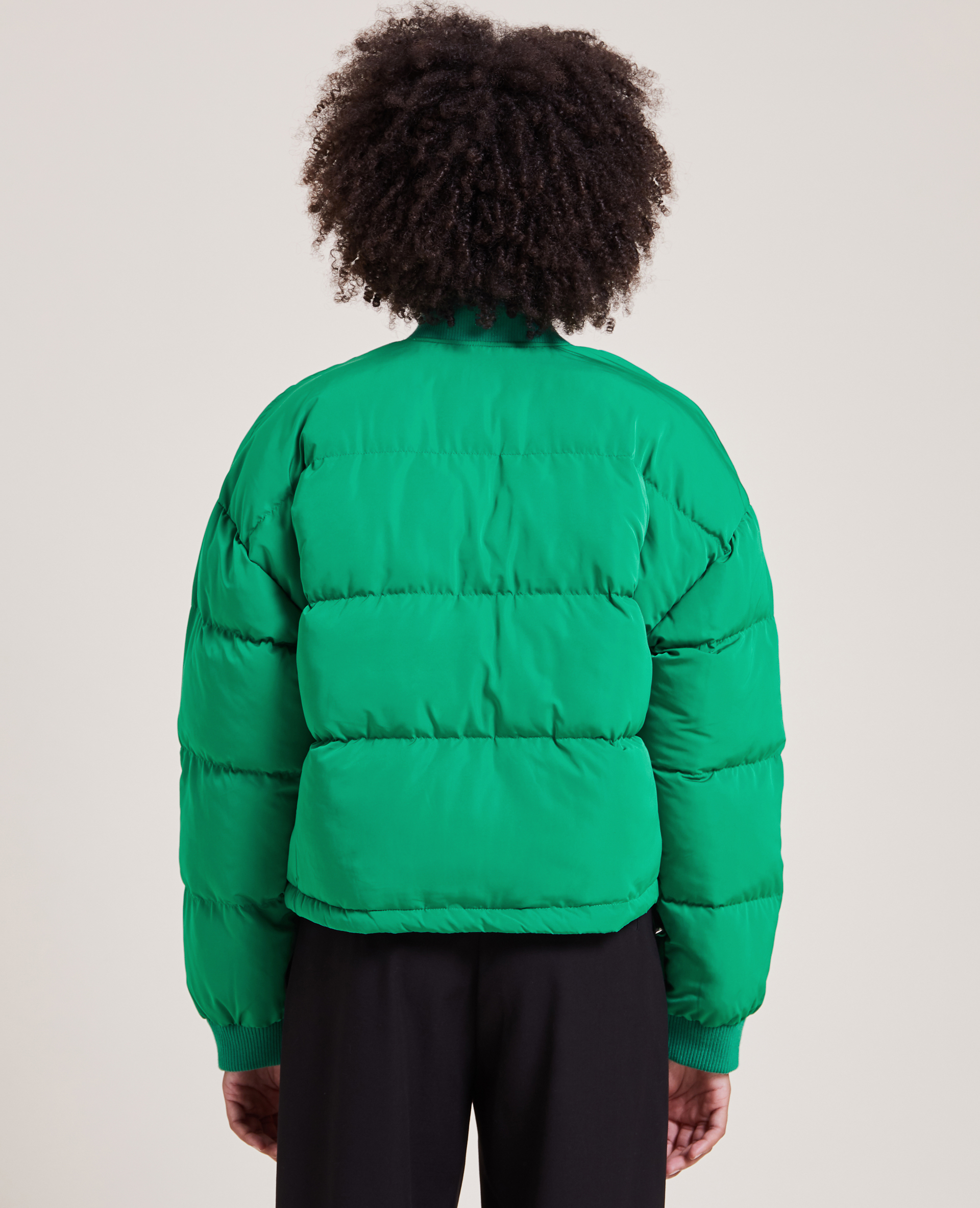 Doudoune col rond vert - Pimkie